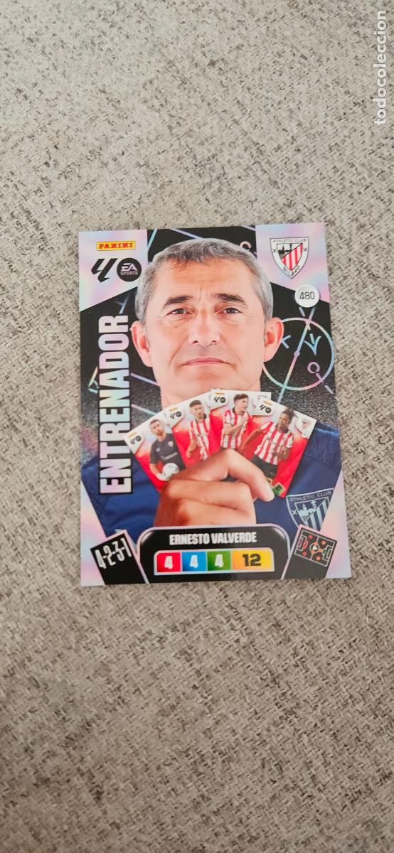 Cartes &agrave; collectionner de Football: entranador 480 valverde ahtletic de bilbao adrenalyn 2025 2026 25 26 trading card
