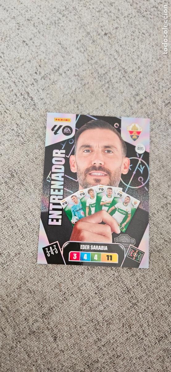 Cartes &agrave; collectionner de Football: entranador adrenalyn 485 sarabia elche 2025 2026 25 26 trading card