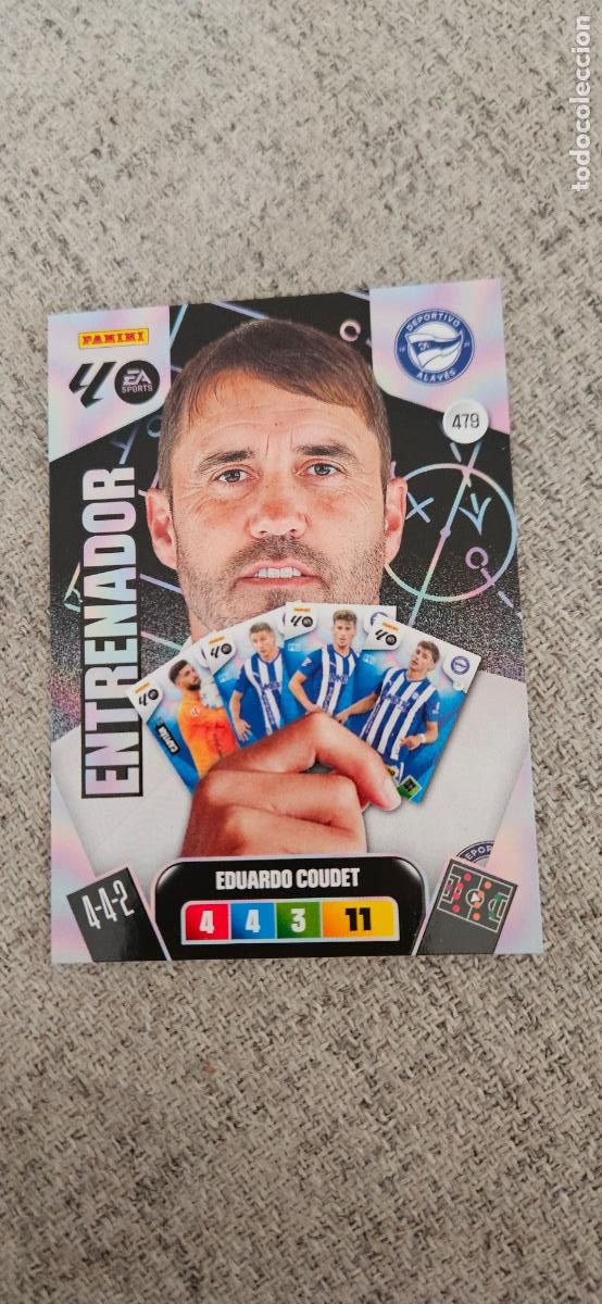 Cromos de F&uacute;tbol: entranador 479 coudet alaves adrenalyn 2025 2026 25 26 trading card