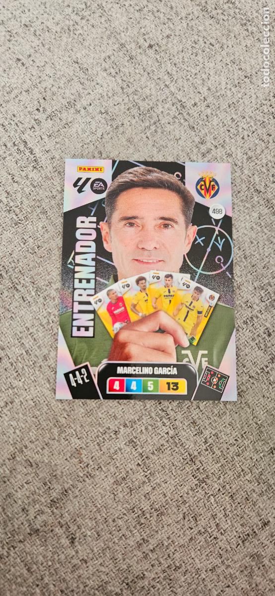 Cromos de F&uacute;tbol: entranador adrenalyn 498 marcelino villarreal 2025 2026 25 26 trading card