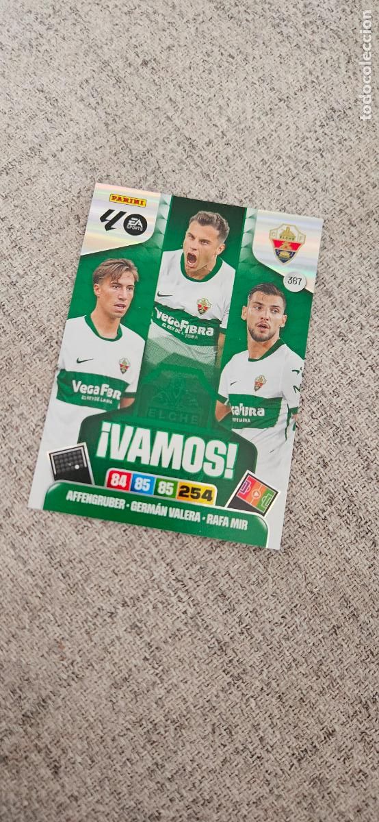 Cromos de F&uacute;tbol: vamos elche 367 adrenalyn 2025 2026 25 26 trading card