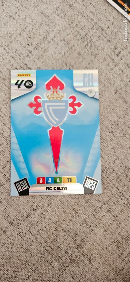 Cromos de F&uacute;tbol: celta escudo 91 adrenalyn 2025 2026 25 26 trading card