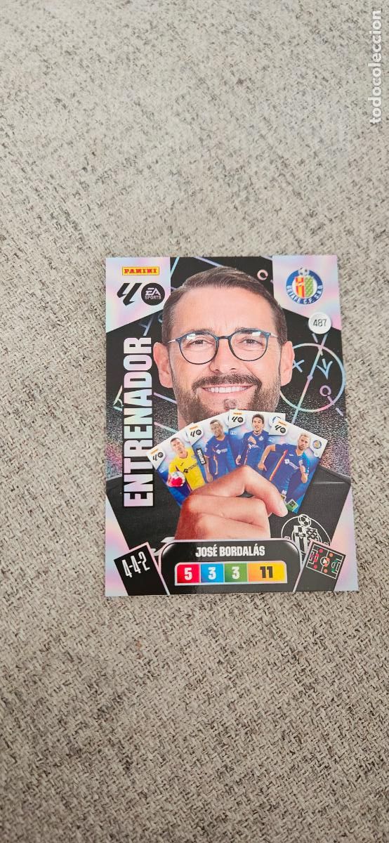 Cromos de F&uacute;tbol: entranador adrenalyn 487 getafe bordalas 2025 2026 25 26 trading card