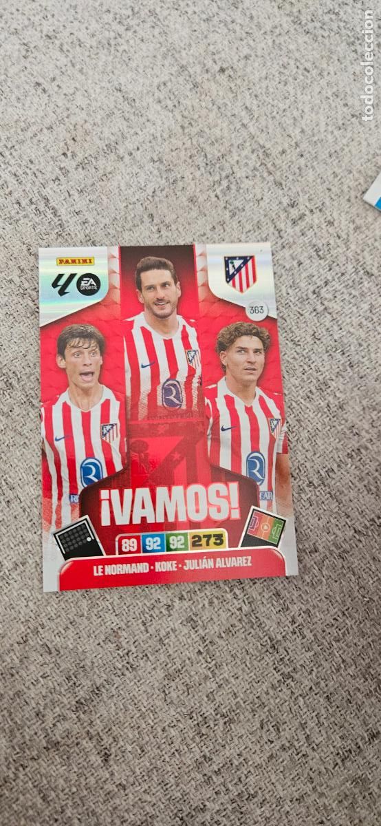 Cromos de F&uacute;tbol: vamos 363 atletico de madrid adrenalyn 2025 2026 25 26 trading card