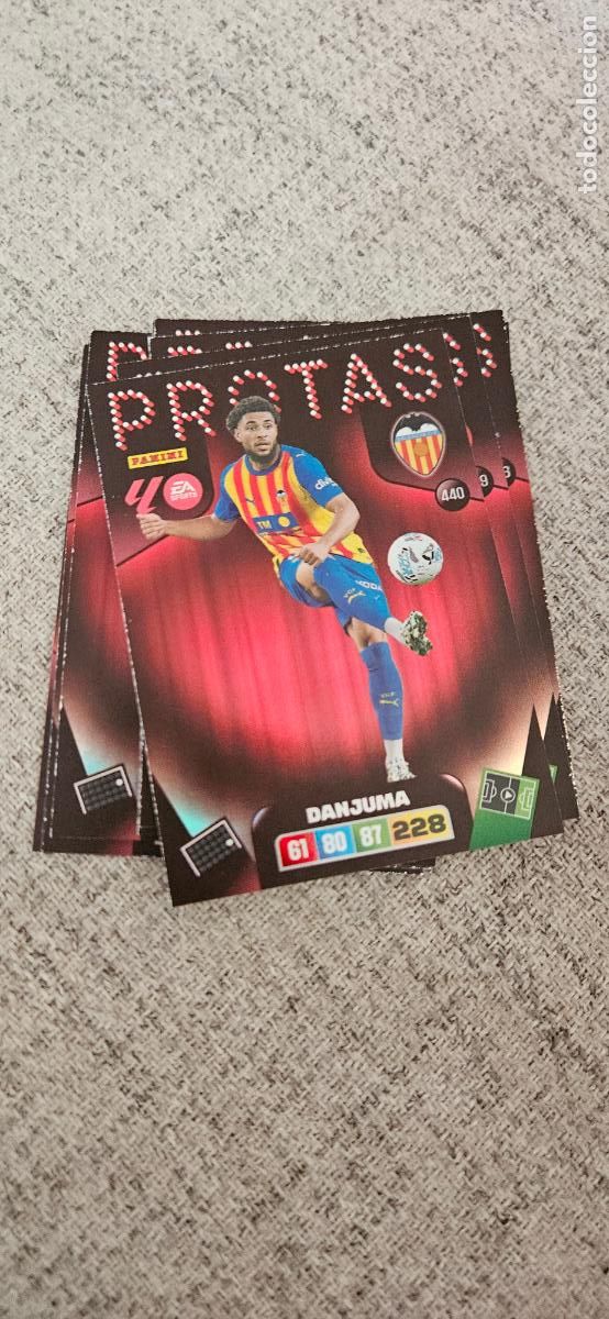 Cromos de F&uacute;tbol: protas 440 danjuma valencia adrenalyn 2025 2026 25 26 trading card