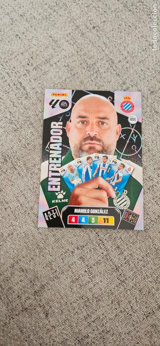 Cromos de F&uacute;tbol: entranador adrenalyn 486 gonzalez espa&ntilde;ol 2025 2026 25 26 trading card