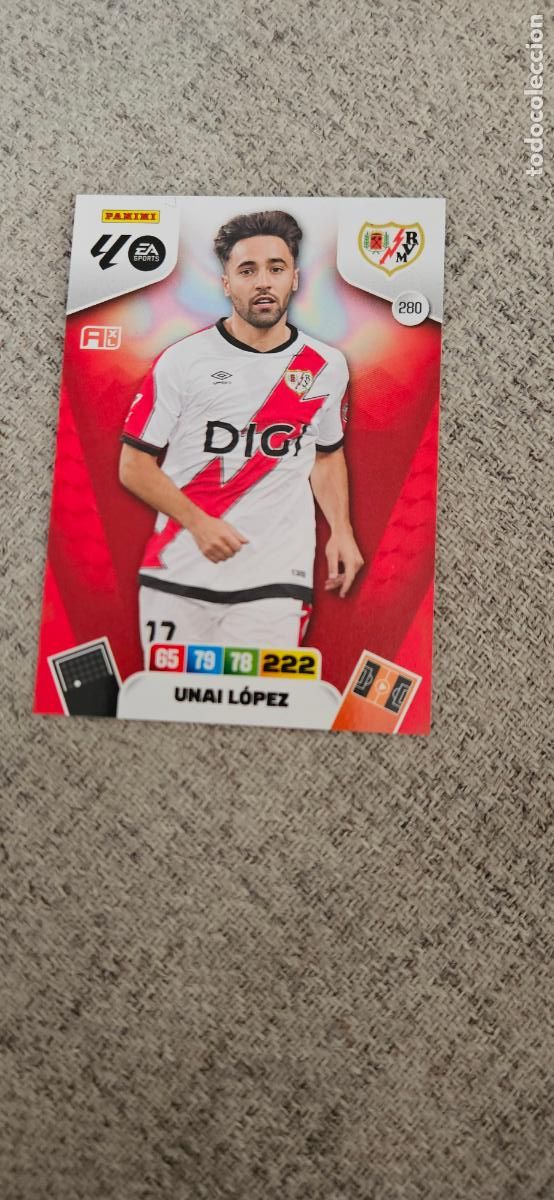 Cromos de F&uacute;tbol: rayo vallecano unai lopez 280 adrenalyn 2025 2026 25 26 trading card