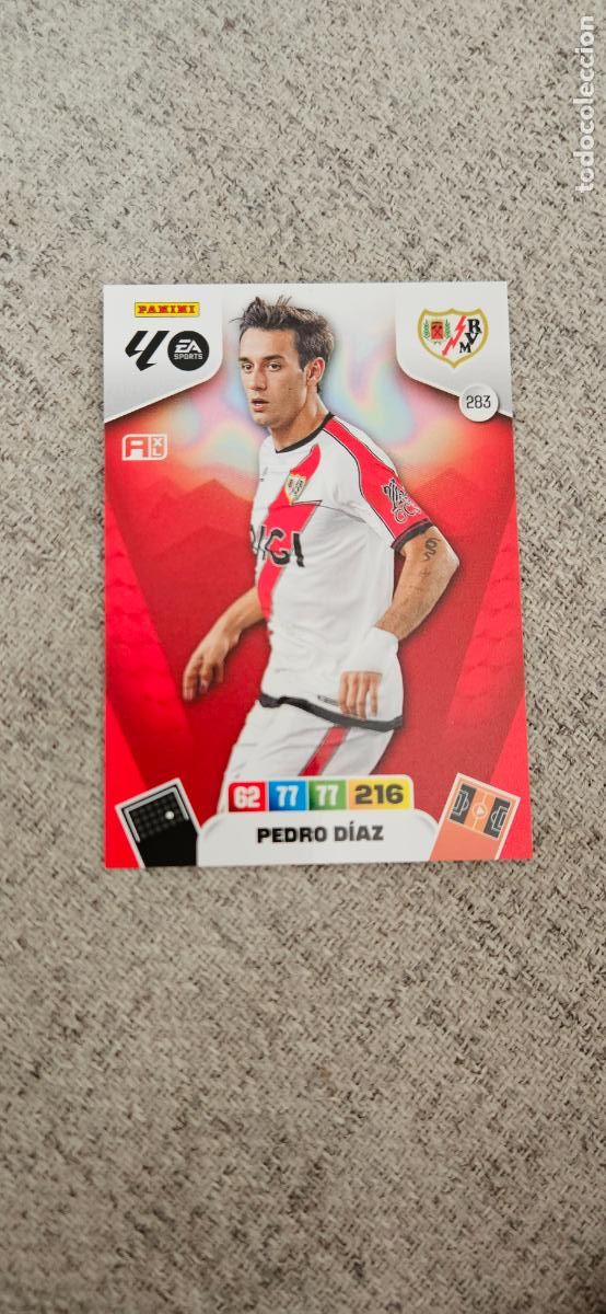 Cromos de F&uacute;tbol: rayo vallecano 283 pedro diaz adrenalyn 2025 2026 25 26 trading card