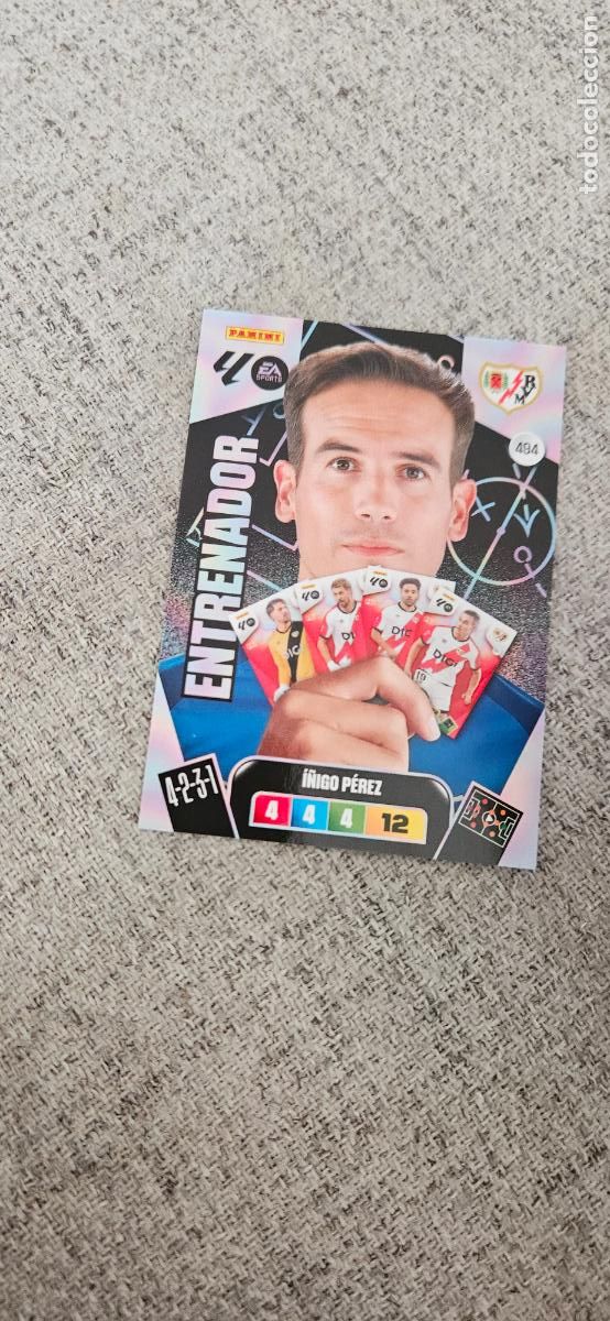 Cromos de F&uacute;tbol: entranador adrenalyn 494 rayo vallecano i&ntilde;igo perez 2025 2026 25 26 trading card