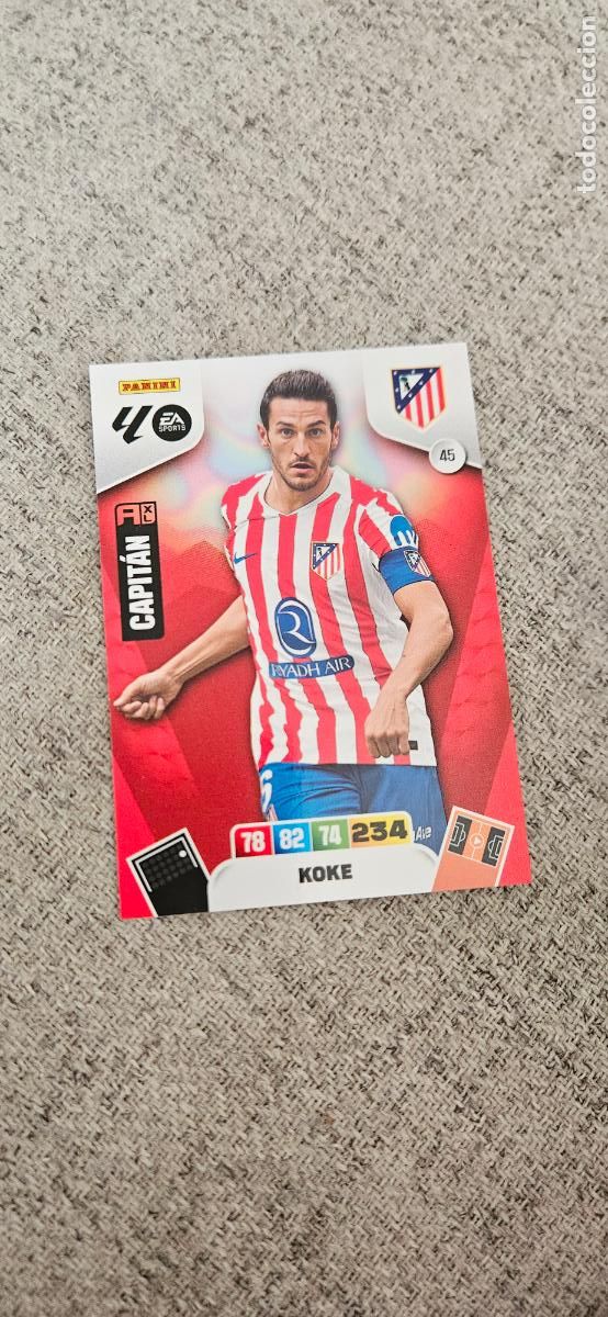 Cromos de F&uacute;tbol: atletico de madrid koke 45 adrenalyn 2025 2026 25 26 trading card
