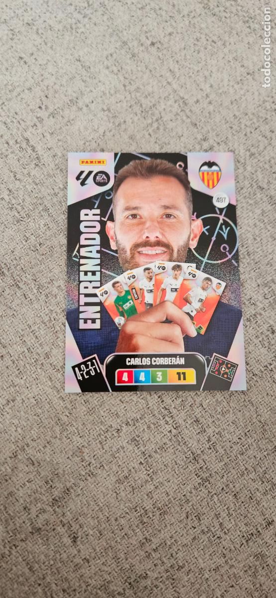 Cromos de F&uacute;tbol: entranador adrenalyn 497 corberan valencia 2025 2026 25 26 trading card
