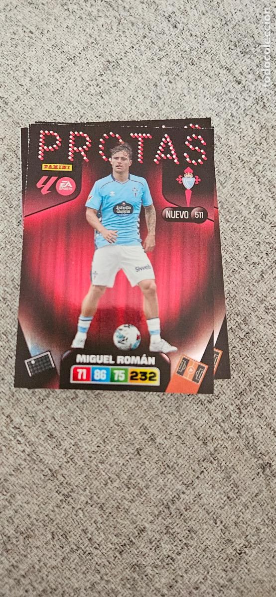 Cromos de F&uacute;tbol: protas 511 roman celta adrenalyn 2025 2026 25 26 trading card