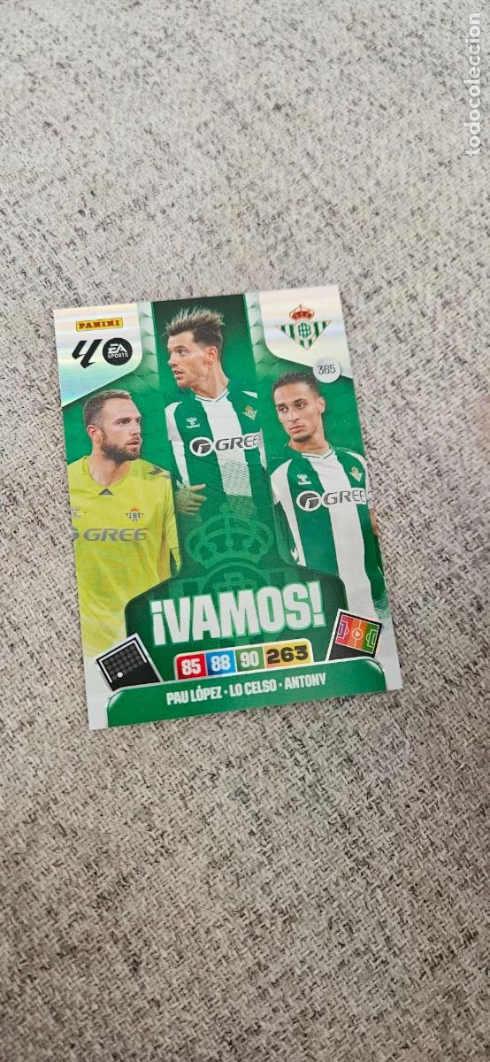 Figurine di Calcio: vamos 365 betis adrenalyn 2025 2026 25 26 trading card