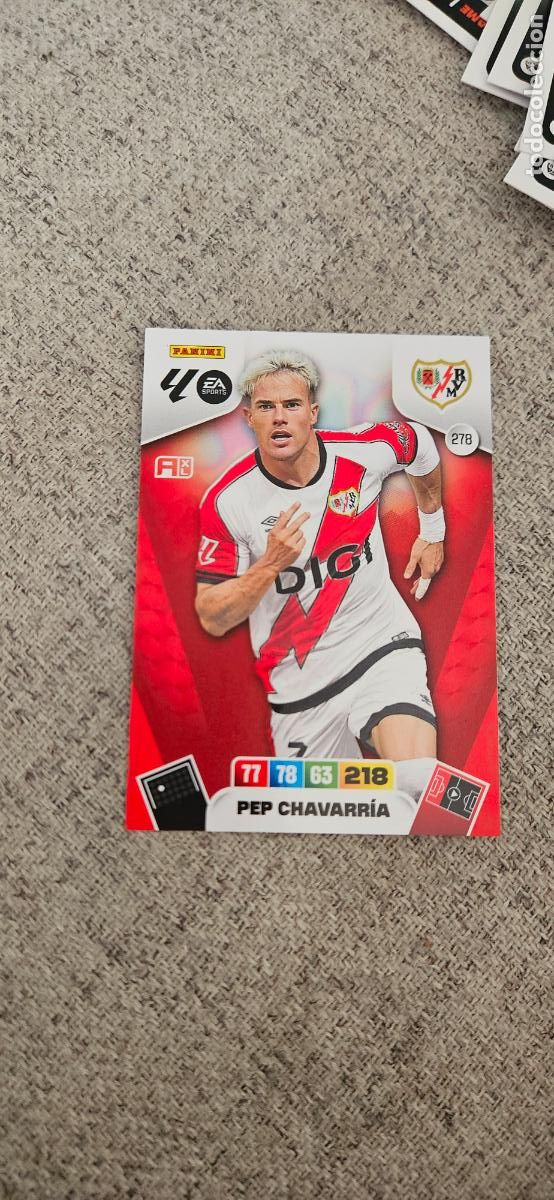 Figurine di Calcio: rayo vallecano chavarria 278 adrenalyn 2025 2026 25 26 trading card
