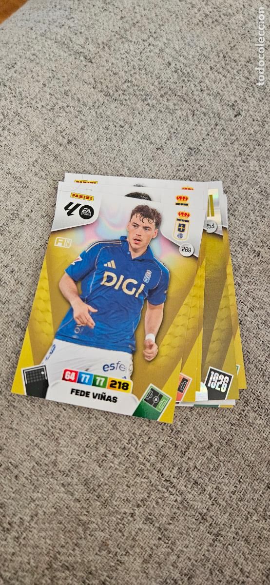 Figurine di Calcio: oviedo 269 vi&ntilde;as adrenalyn 2025 2026 25 26 trading card