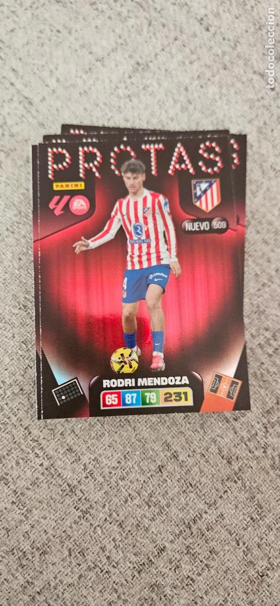 Figurine di Calcio: protas 509 mendoza atletico de madrid adrenalyn 2025 2026 25 26 trading card