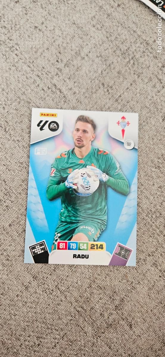 Figurine di Calcio: celta radu 92 adrenalyn 2025 2026 25 26 trading card