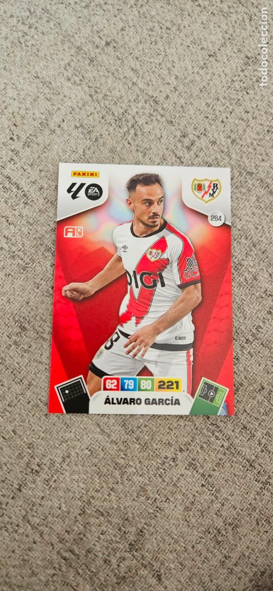 Figurine di Calcio: rayo vallecano 284 alvaro garcia adrenalyn 2025 2026 25 26 trading card