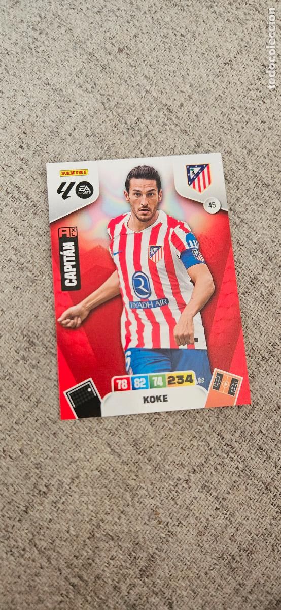 Figurine di Calcio: atletico de madrid koke 45 adrenalyn 2025 2026 25 26 trading card