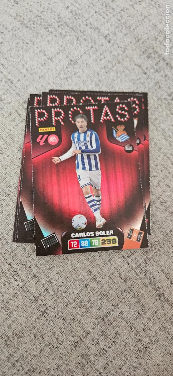 Figurine di Calcio: protas 436 soler real sociedad adrenalyn 2025 2026 25 26 trading card