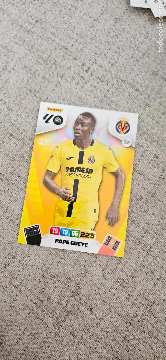Cromos de F&uacute;tbol: villarreal 352 gueye adrenalyn 2025 2026 25 26 trading card
