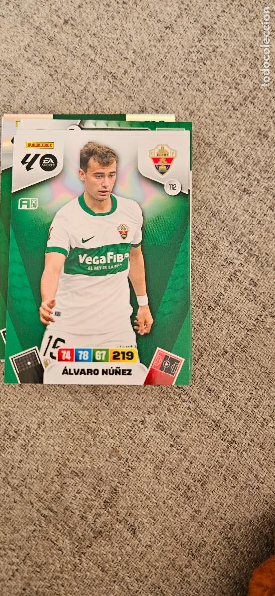 Cromos de F&uacute;tbol: elche 112 nu&ntilde;ez adrenalyn 2025 2026 25 26 trading card