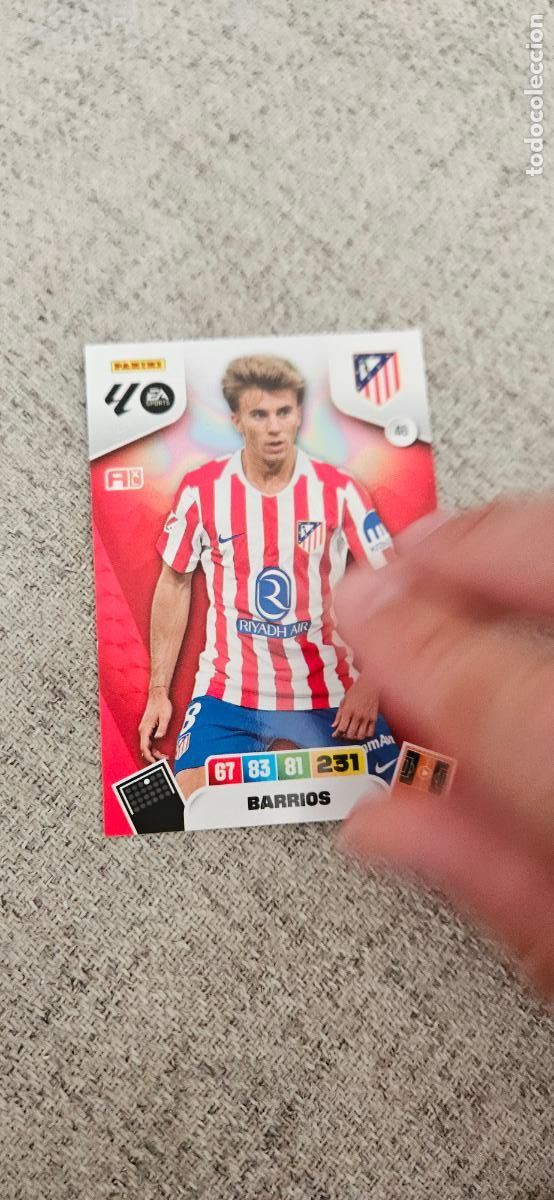 Cartes &agrave; collectionner de Football: atletico de madrid 48 barrios adrenalyn 2025 2026 25 26 trading card
