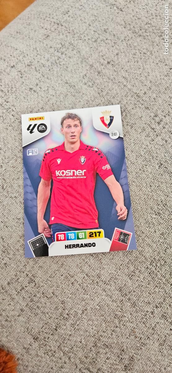 Cartes &agrave; collectionner de Football: osasuna 241 herrando adrenalyn 2025 2026 25 26 trading card