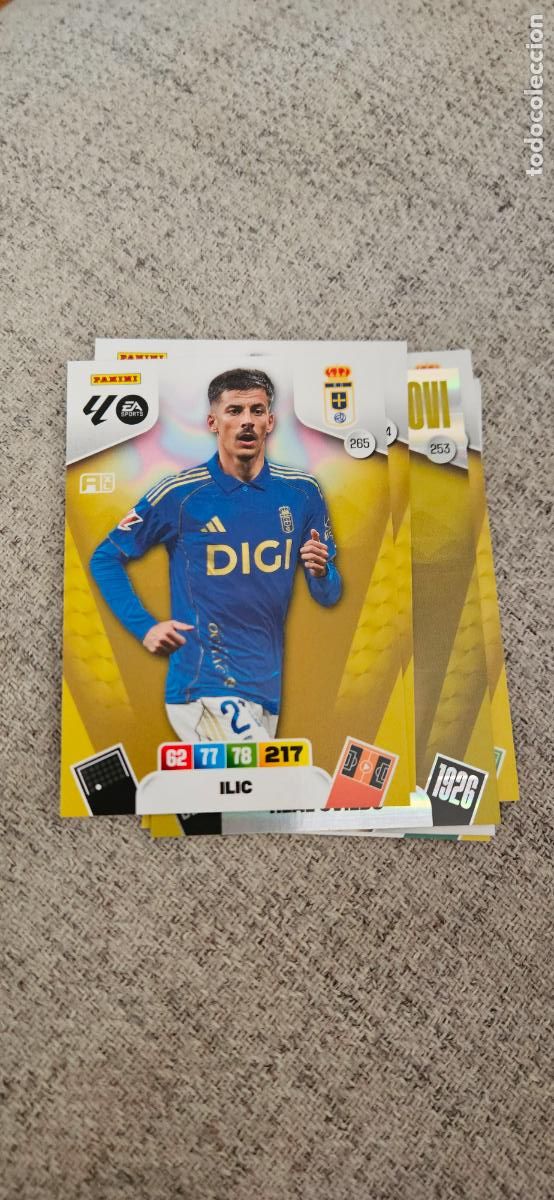 Cartes &agrave; collectionner de Football: oviedo 265 ilic adrenalyn 2025 2026 25 26 trading card