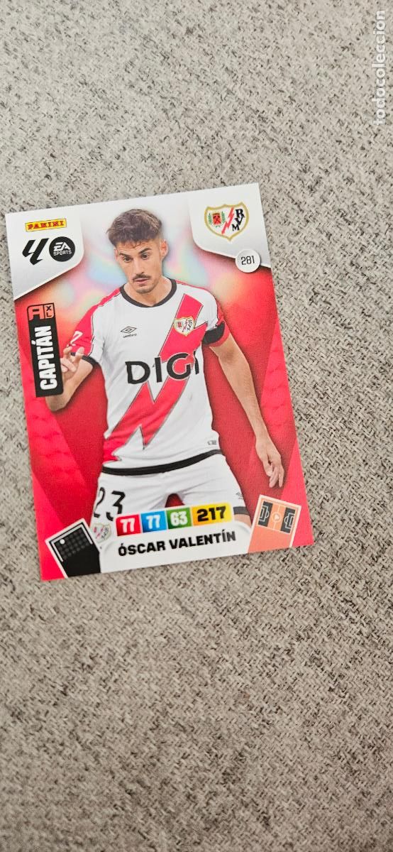 Cartes &agrave; collectionner de Football: rayo vallecano 281 valentin adrenalyn 2025 2026 25 26 trading card