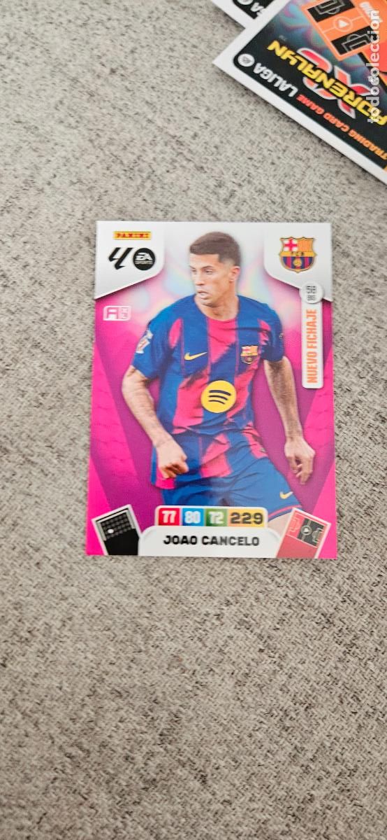 Cartes &agrave; collectionner de Football: barcelona 58 bis cancelo fichaje adrenalyn 2025 2026 25 26 trading card