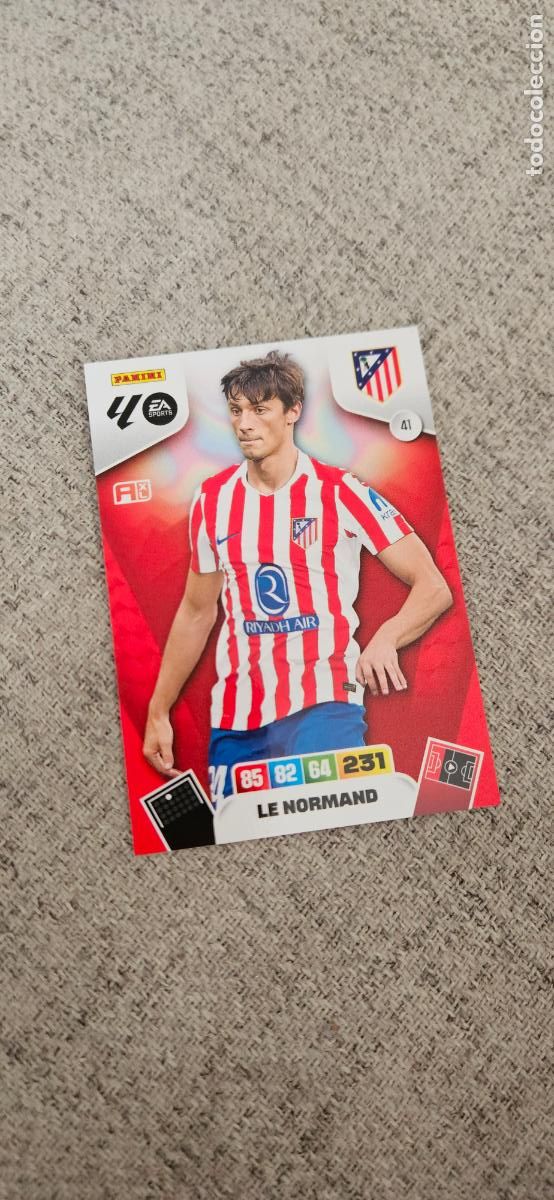Cartes &agrave; collectionner de Football: atletico de madrid 41 le normand adrenalyn 2025 2026 25 26 trading card