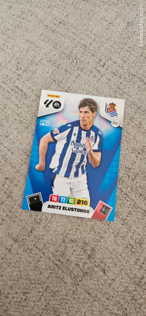 Cartes &agrave; collectionner de Football: real sociedad 293 elustondo adrenalyn 2025 2026 25 26 trading card