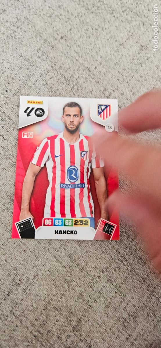 Cromos de Futebol: atletico de madrid 43 hancko adrenalyn 2025 2026 25 26 trading card
