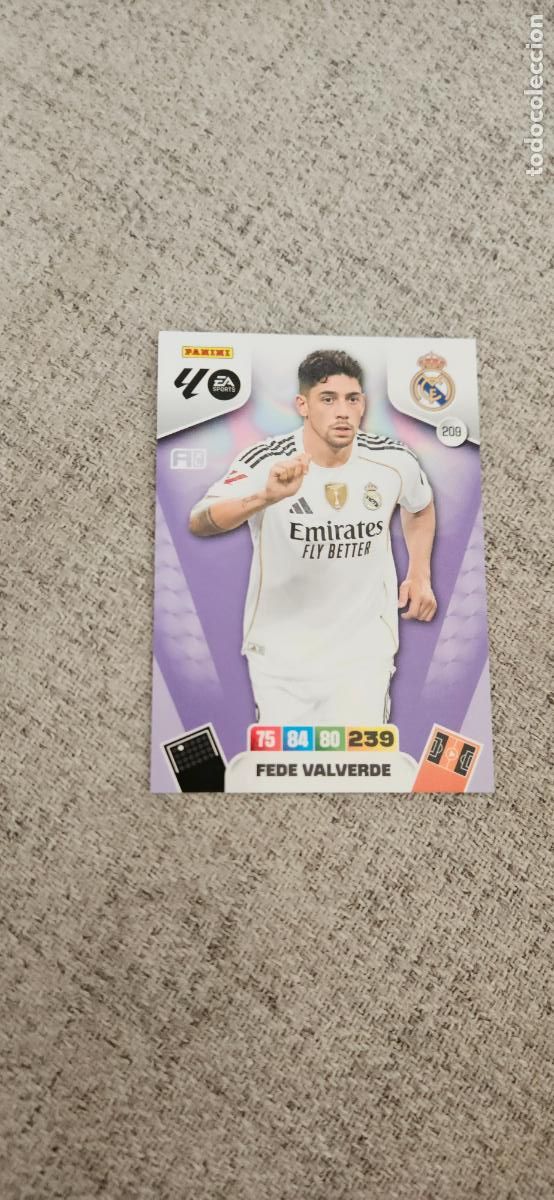 Cromos de Futebol: real madrid valverde 209 adrenalyn 2025 2026 25 26 trading card