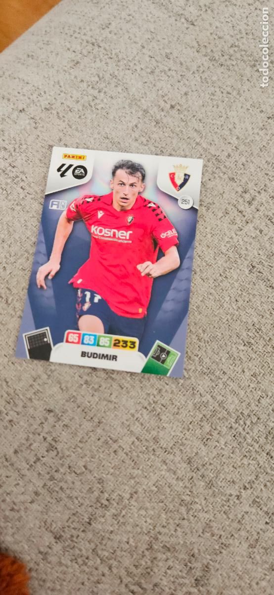 Cromos de Futebol: osasuna 251 budimir adrenalyn 2025 2026 25 26 trading card