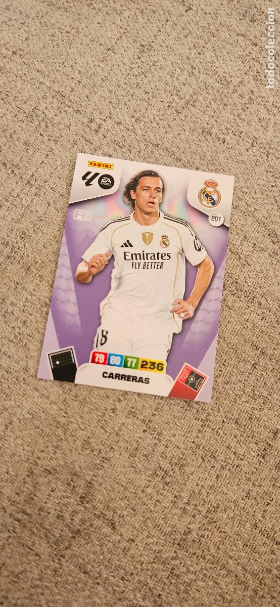 Cartes &agrave; collectionner de Football: real madrid carreras 207 adrenalyn 2025 2026 25 26 trading card