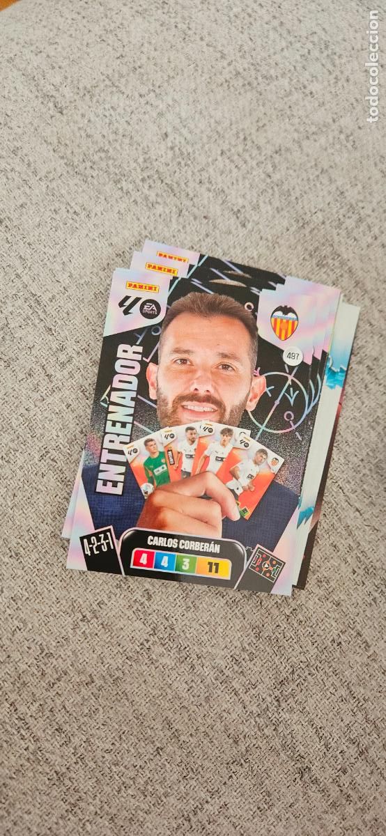 Cromos de F&uacute;tbol: entrenador 497 corberan valencia adrenalyn 2025 2026 25 26 trading card