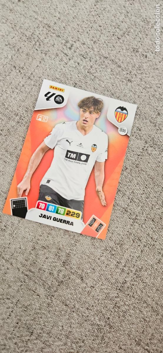 Cromos de F&uacute;tbol: valencia javi guerra 336 adrenalyn 2025 2026 25 26 trading card