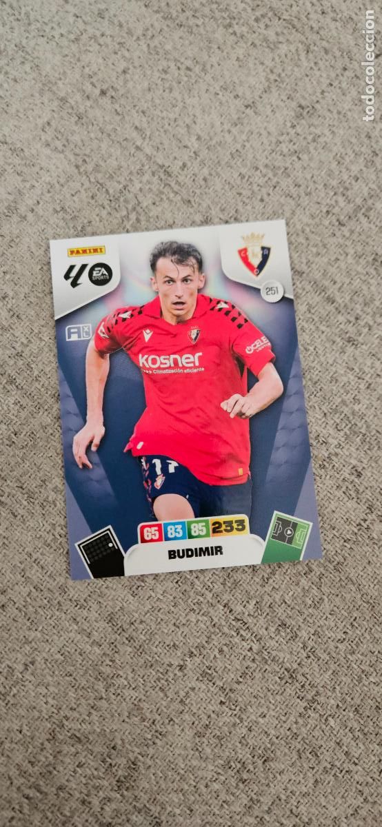Cromos de F&uacute;tbol: osasuna 251 budimir adrenalyn 2025 2026 25 26 trading card