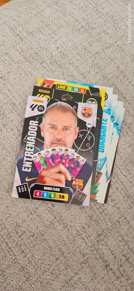 Cromos de Futebol: entrenador 482 flick barcelona adrenalyn 2025 2026 25 26 trading card