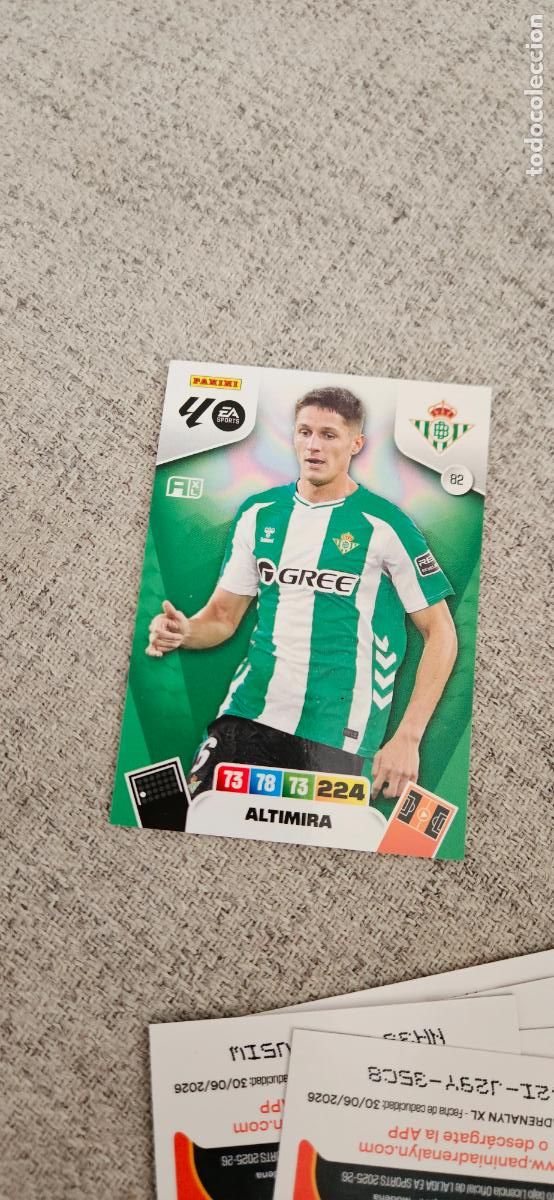 Cromos de Futebol: betis 82 altimira adrenalyn 2025 2026 25 26 trading card