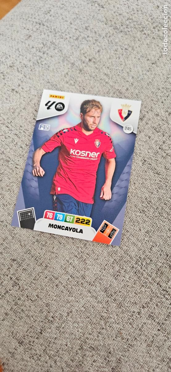 Cromos de Futebol: osasuna 245 moncayola adrenalyn 2025 2026 25 26 trading card