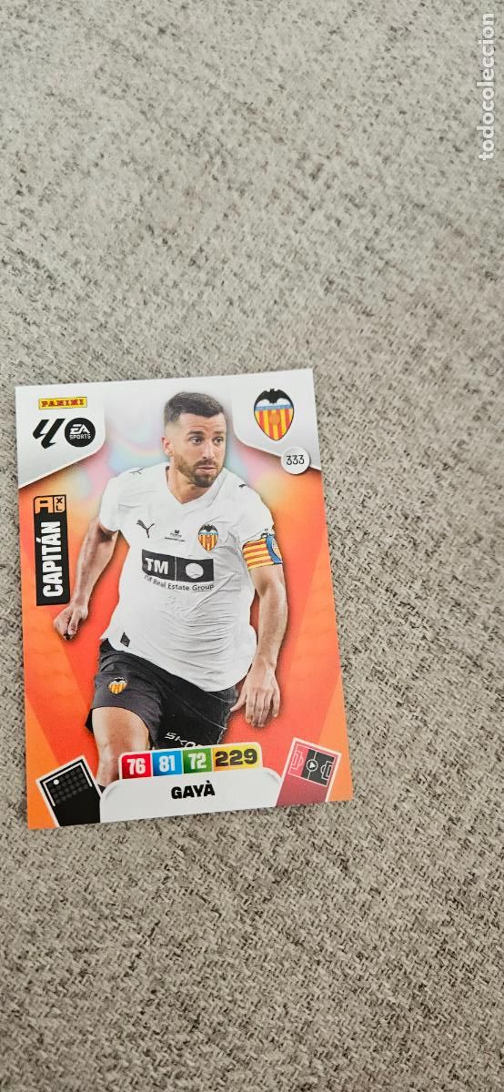 Cartes &agrave; collectionner de Football: valencia gaya 333 adrenalyn 2025 2026 25 26 trading card