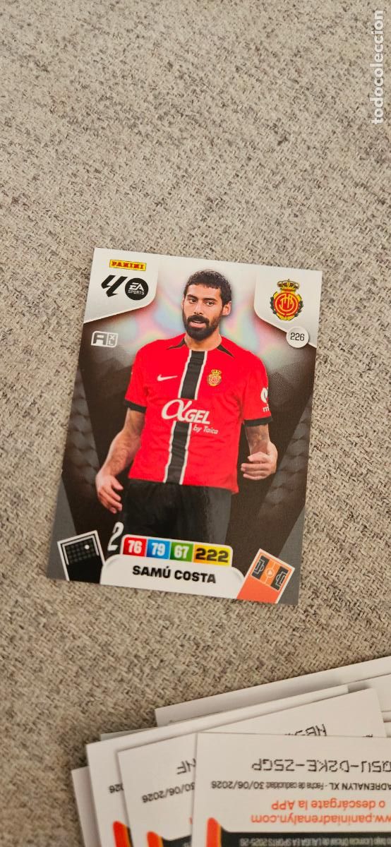 Cartes &agrave; collectionner de Football: mallorca 228 samu costa adrenalyn 2025 2026 25 26 trading card
