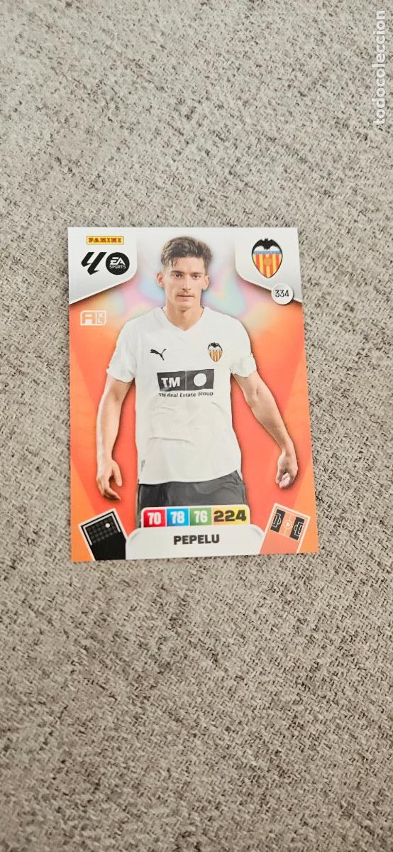 Cromos de Futebol: valencia 334 pepelu &ccedil; adrenalyn 2025 2026 25 26 trading card