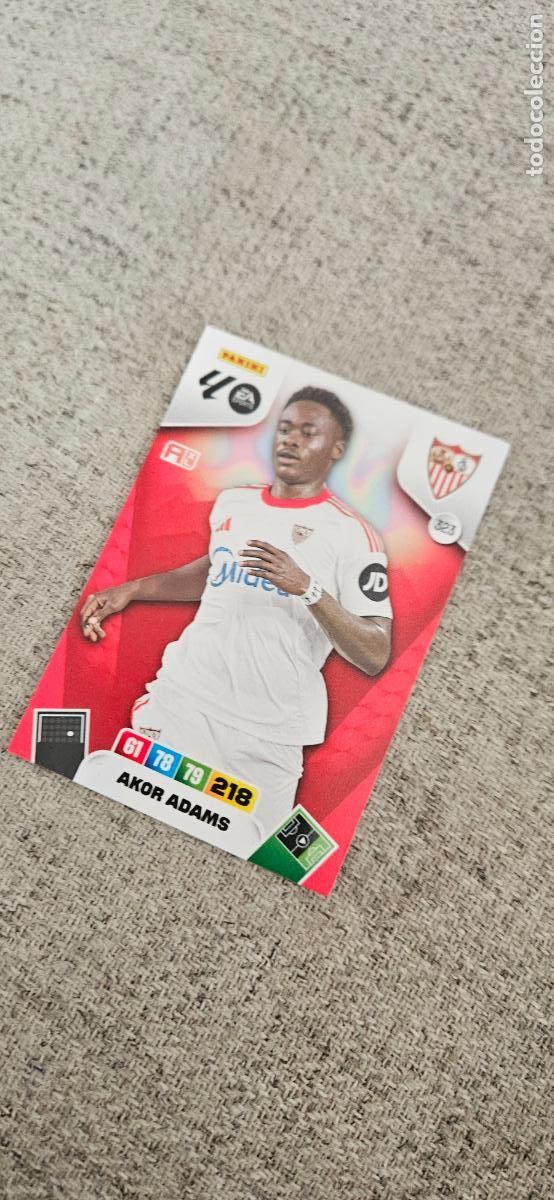 Cromos de F&uacute;tbol: sevilla 323 adams adrenalyn 2025 2026 25 26 trading card