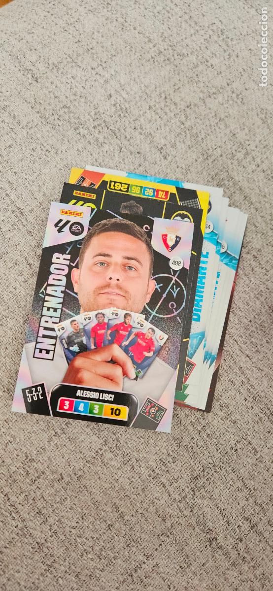 Cromos de F&uacute;tbol: entrenador 492 lisci osasuna adrenalyn 2025 2026 25 26 trading card