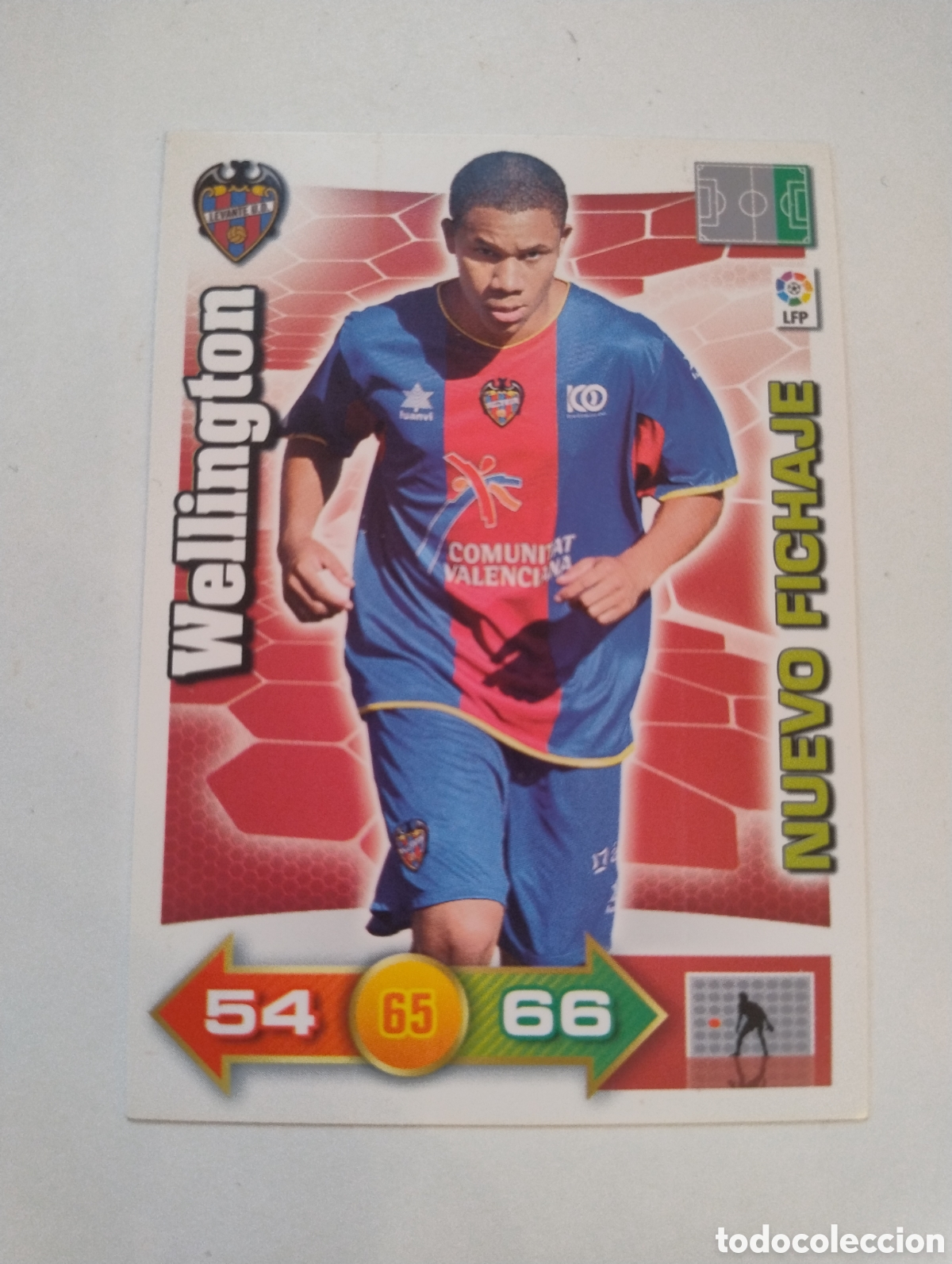 Cromos de F&uacute;tbol: Wellington - Levante - Adrenalyn XL Liga 2010 - 2011 Nuevo Fichaje