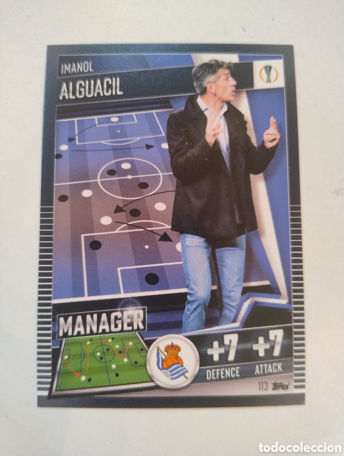Cromos de F&uacute;tbol: 113 - Imanol Alguacil - Real Sociedad - Topps Match Attax 101 2020 - 2021 Manager